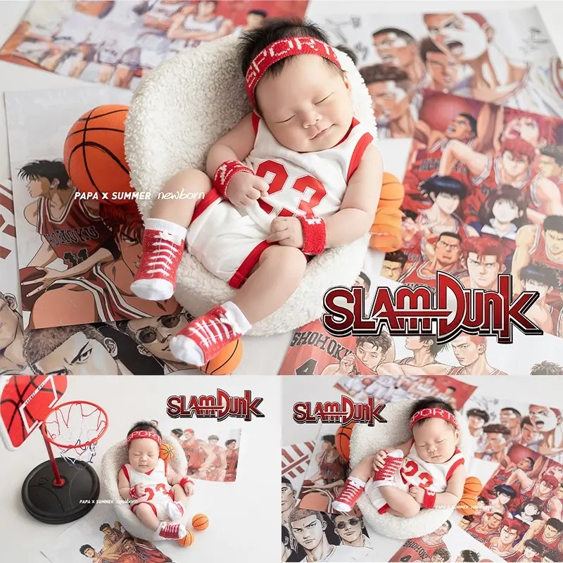 Baby Boy Basketball Theme Set - Newborn Photography Props - Image 2